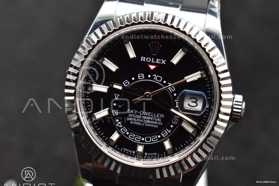 A23J ZF WrinkleFree (Gain Edition Best Dial Weight) on SS Black 336239 1:1 Oysterflex Strap Sky-Dweller 1106 1110